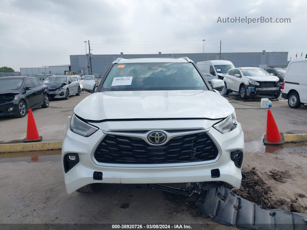 2021 Toyota Highlander Xle White vin: 5TDGZRAH2MS531443