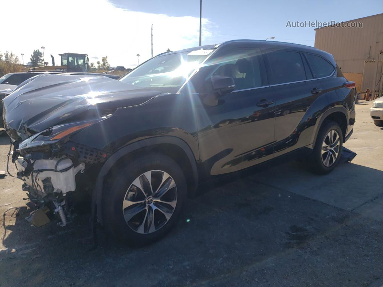 2021 Toyota Highlander Xle Black vin: 5TDGZRAH2MS536299