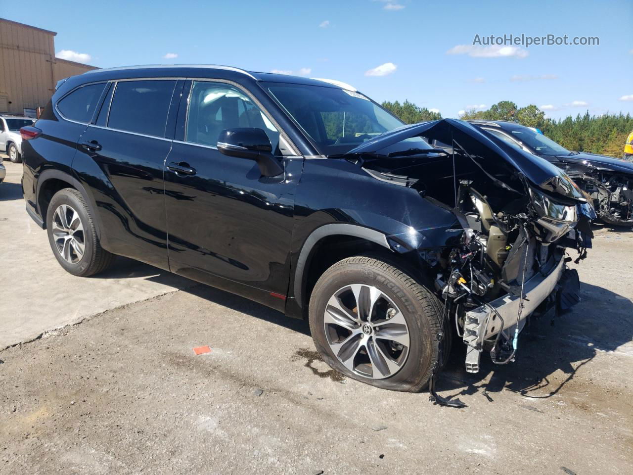 2021 Toyota Highlander Xle Black vin: 5TDGZRAH2MS536299