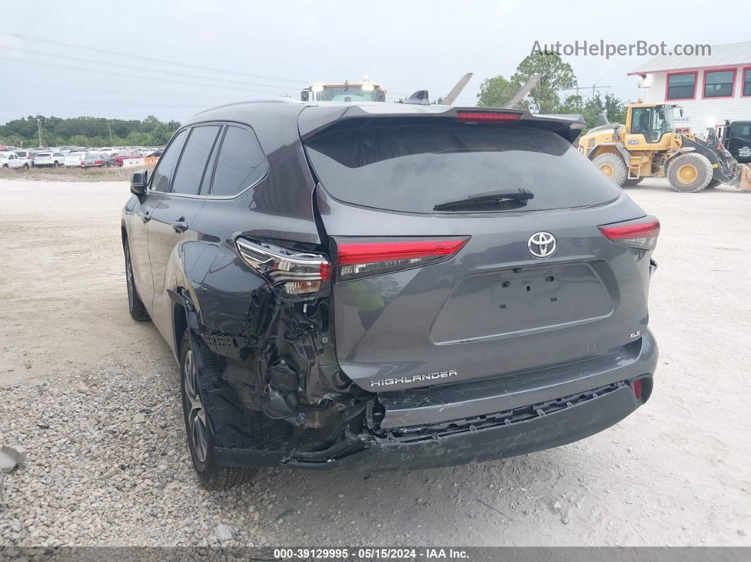 2021 Toyota Highlander Xle Gray vin: 5TDGZRAH3MS078692