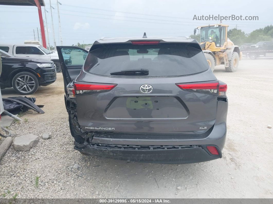 2021 Toyota Highlander Xle Gray vin: 5TDGZRAH3MS078692