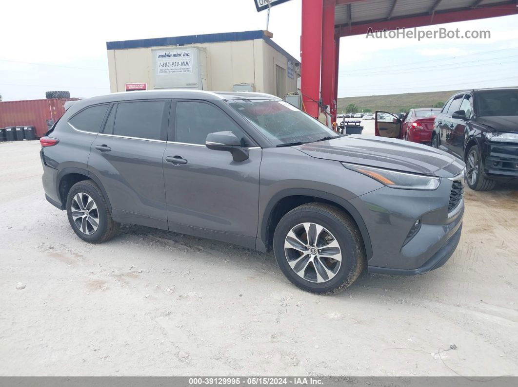 2021 Toyota Highlander Xle Gray vin: 5TDGZRAH3MS078692