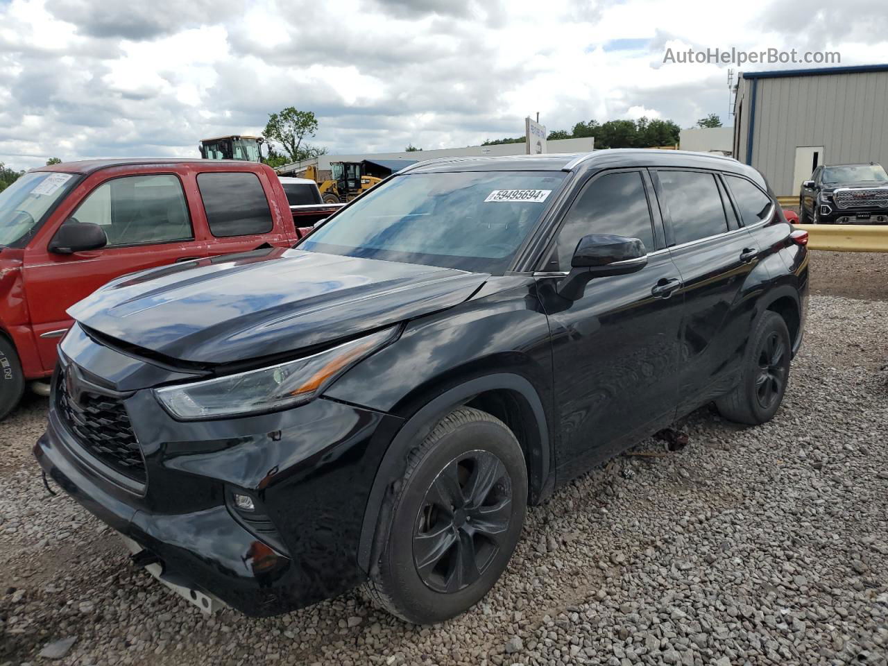 2021 Toyota Highlander Xle Черный vin: 5TDGZRAH3MS528986