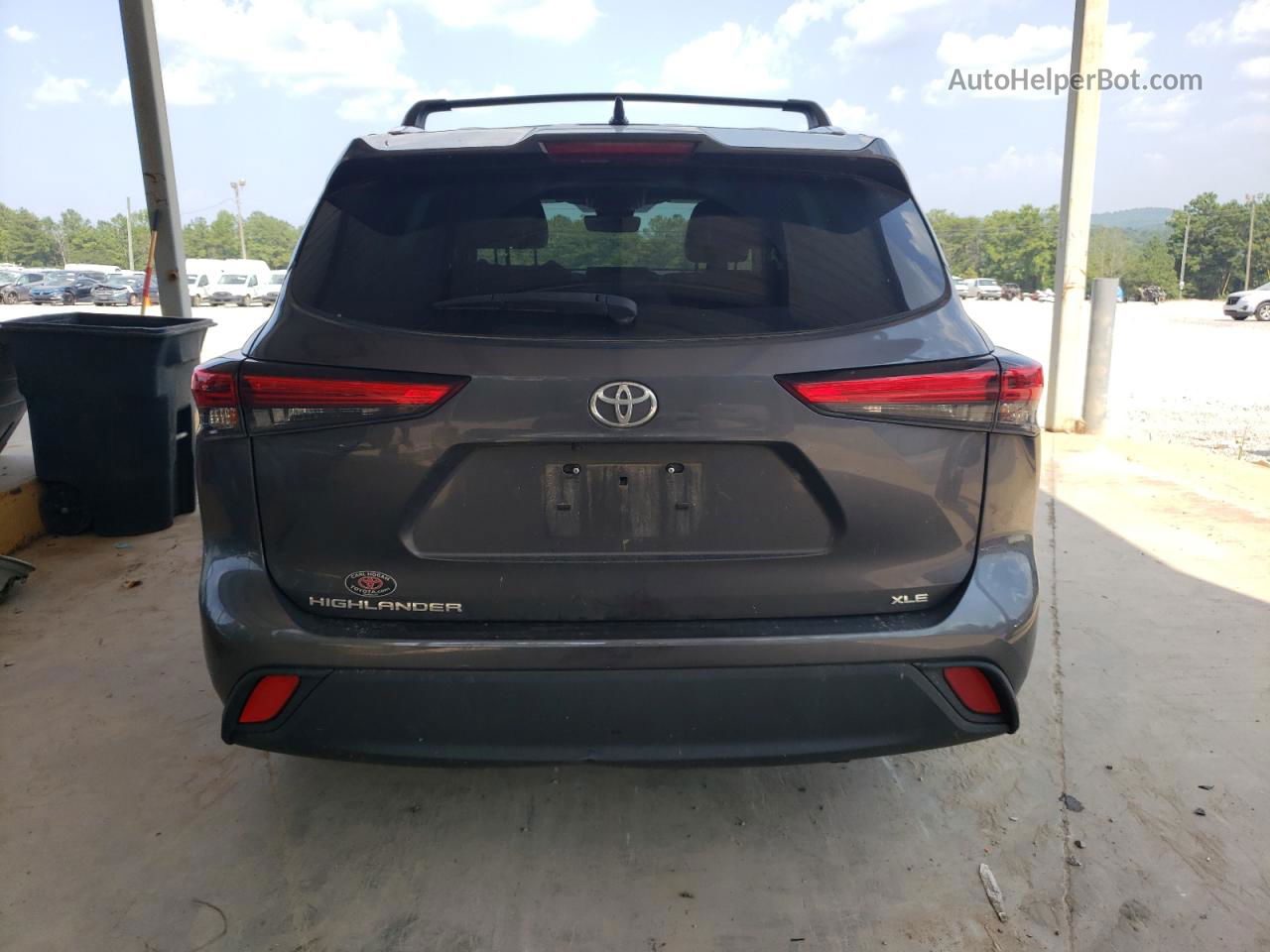 2021 Toyota Highlander Xle Gray vin: 5TDGZRAH4MS035432