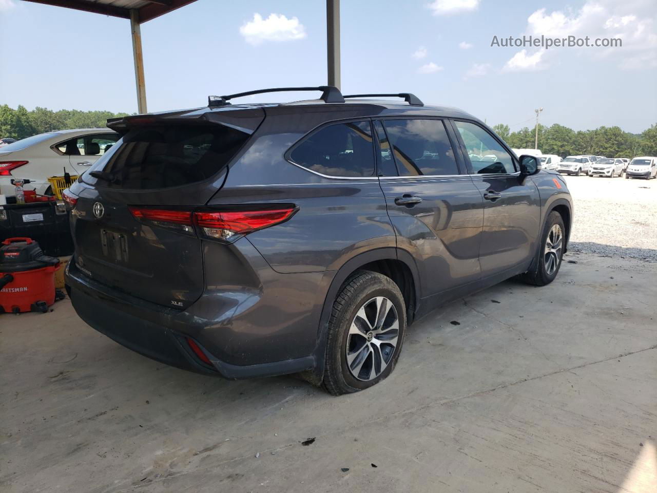 2021 Toyota Highlander Xle Gray vin: 5TDGZRAH4MS035432