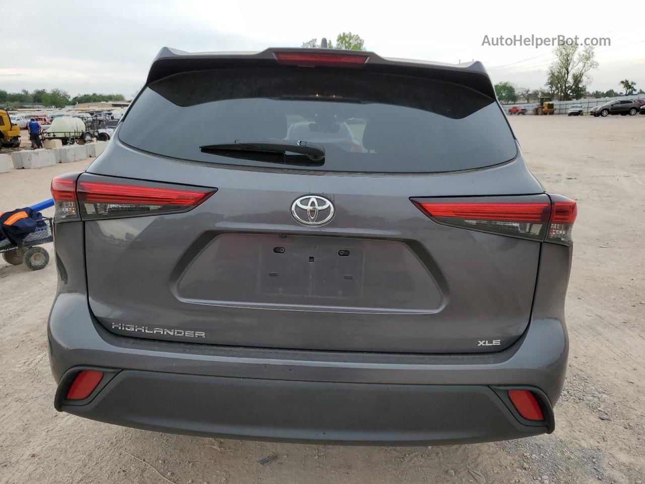 2021 Toyota Highlander Xle Gray vin: 5TDGZRAH5MS517102