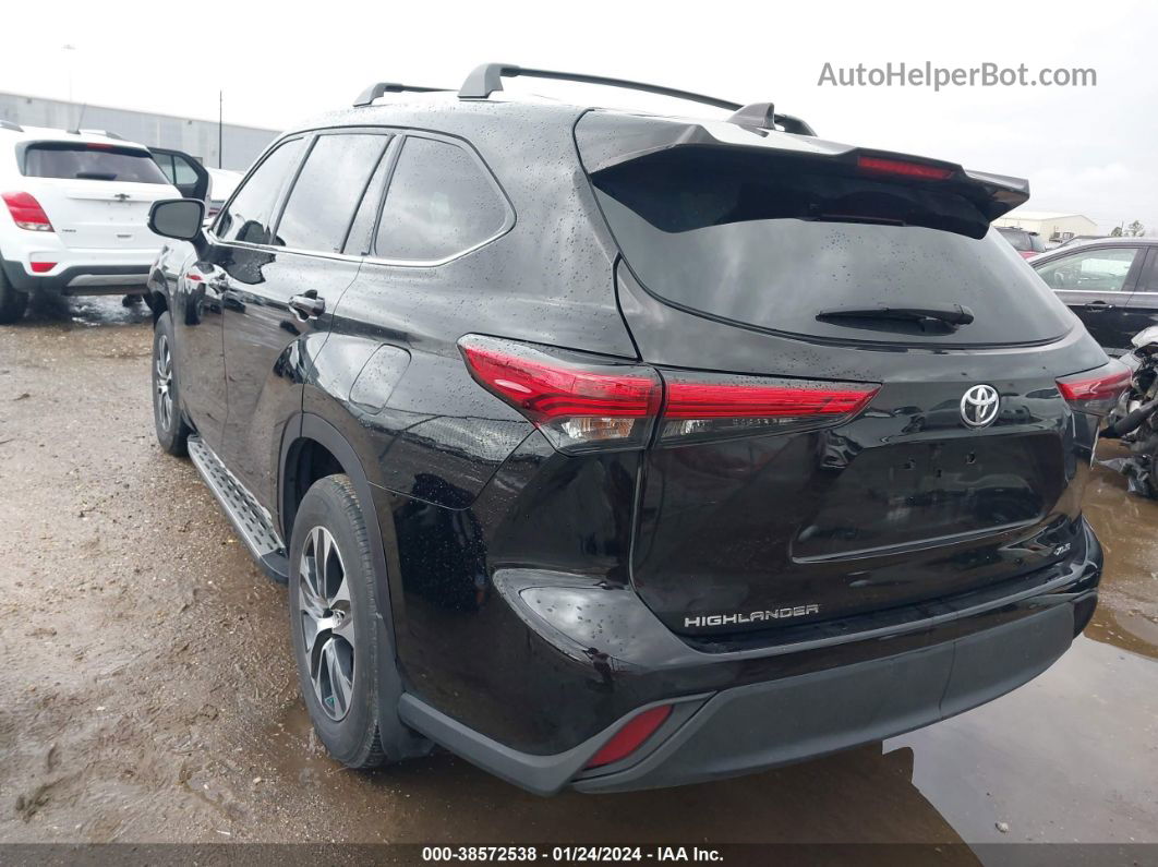 2021 Toyota Highlander Xle Black vin: 5TDGZRAH6MS081179