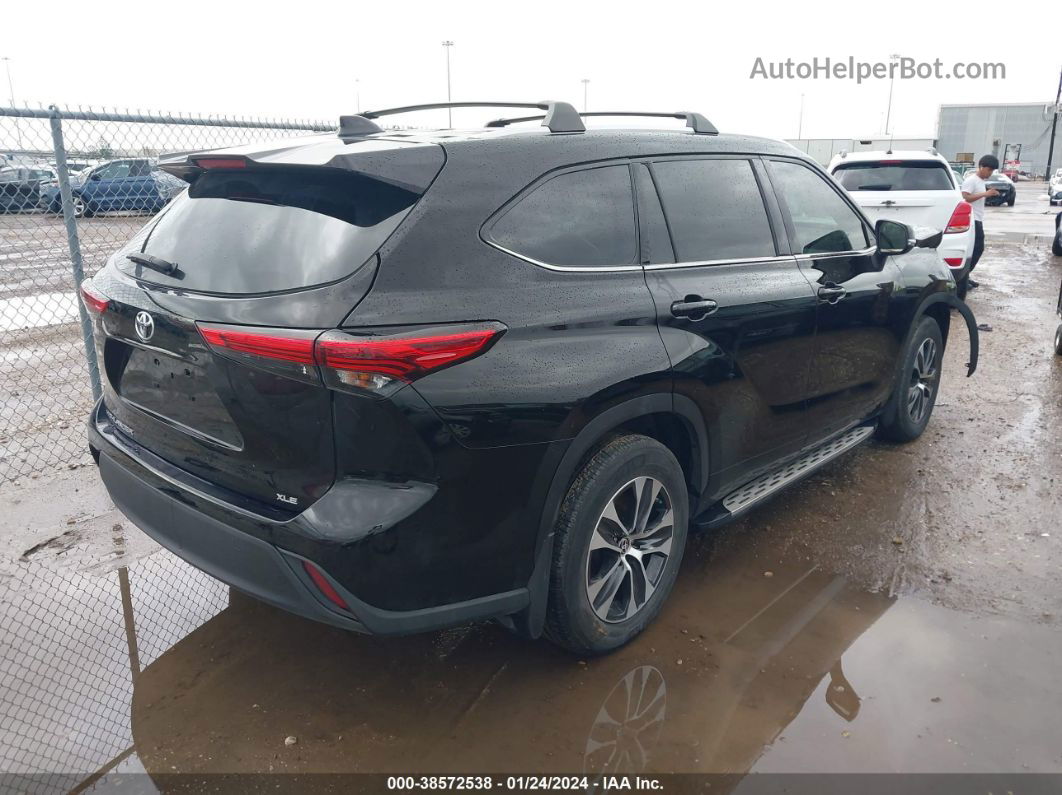 2021 Toyota Highlander Xle Black vin: 5TDGZRAH6MS081179