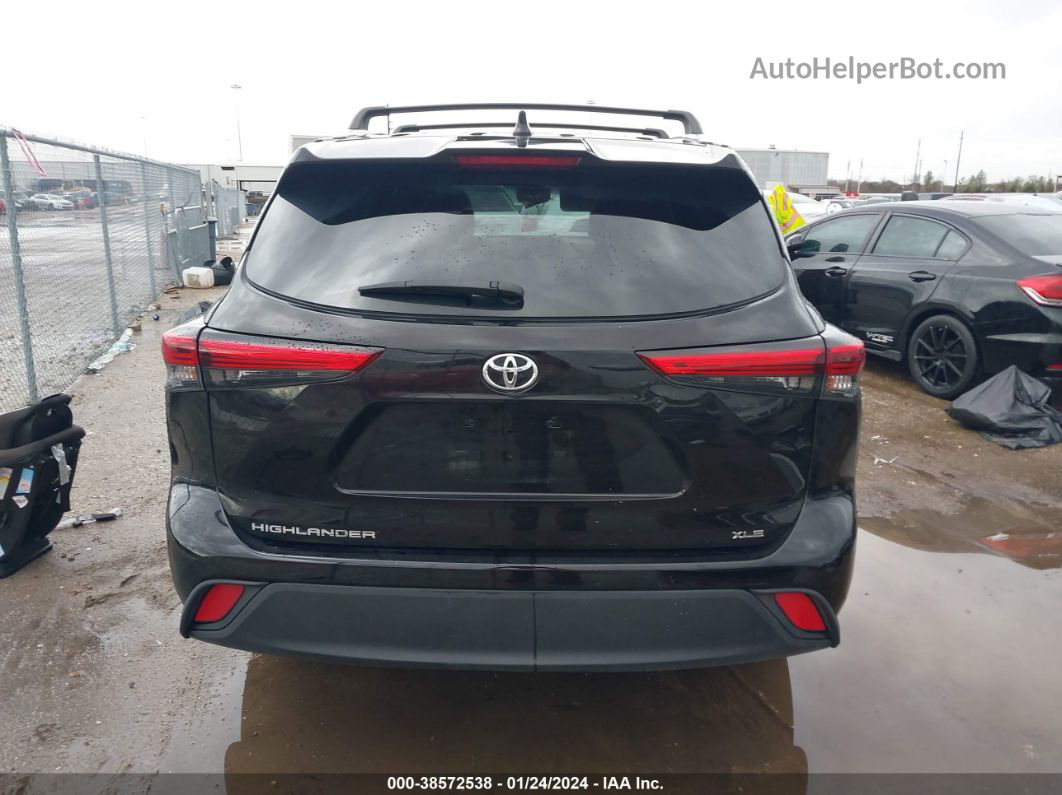 2021 Toyota Highlander Xle Black vin: 5TDGZRAH6MS081179