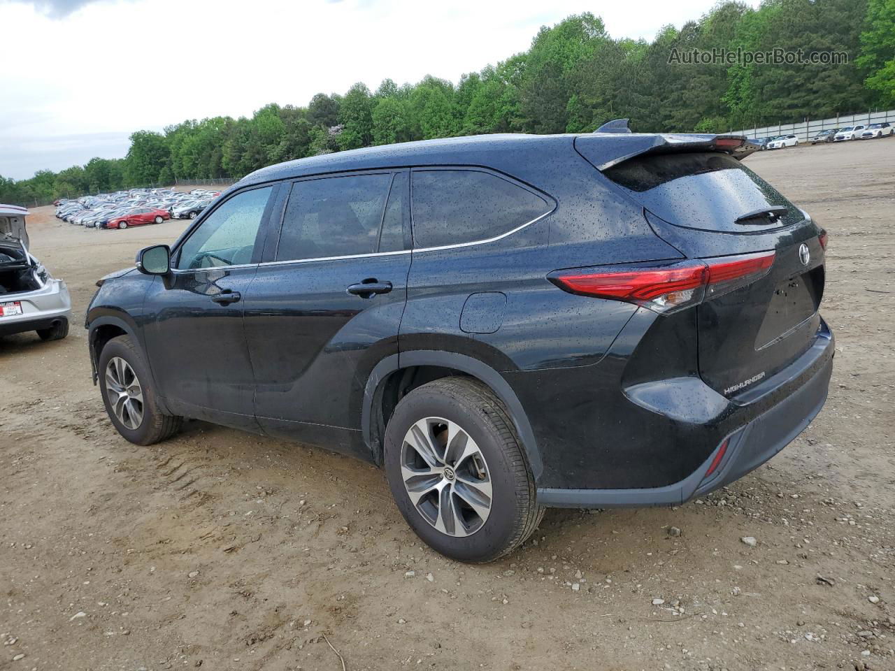 2021 Toyota Highlander Xle Черный vin: 5TDGZRAH9MS526076