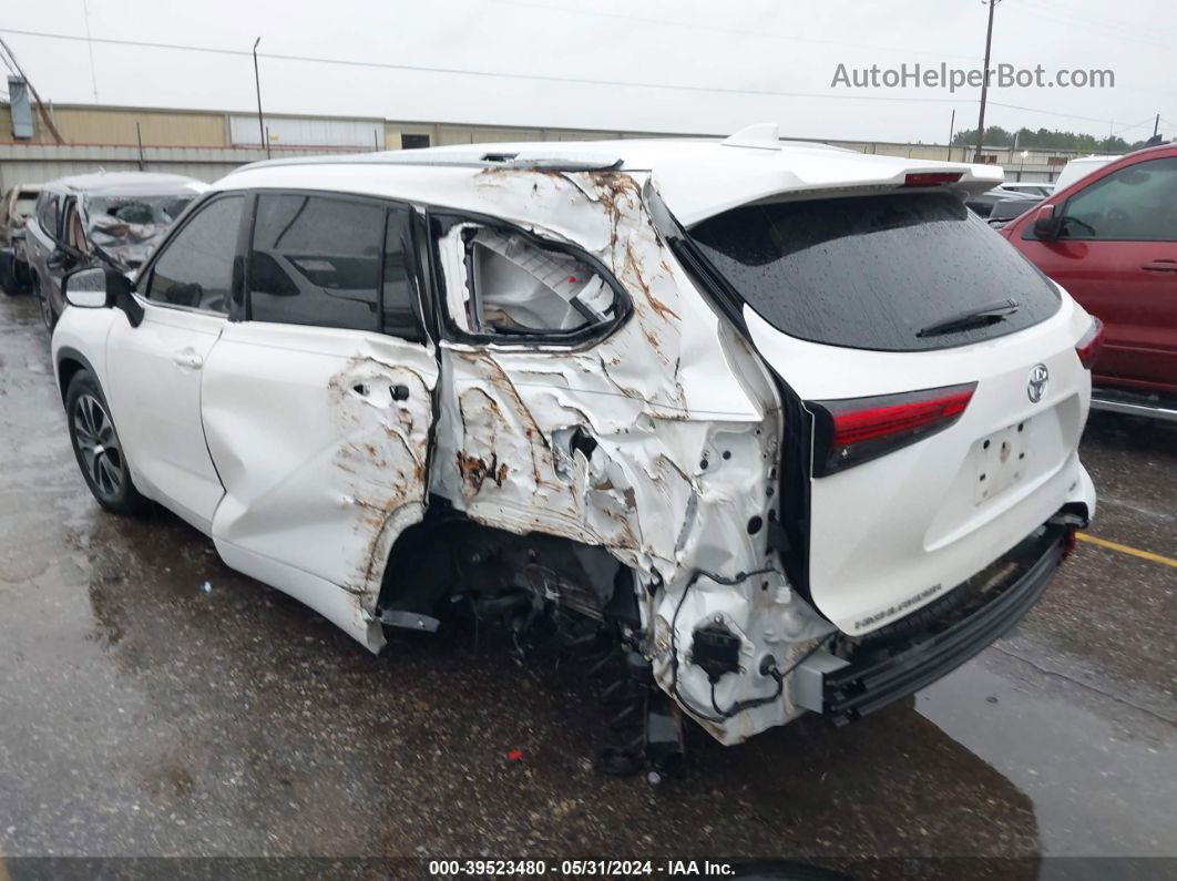 2021 Toyota Highlander Xle White vin: 5TDGZRAHXMS040697