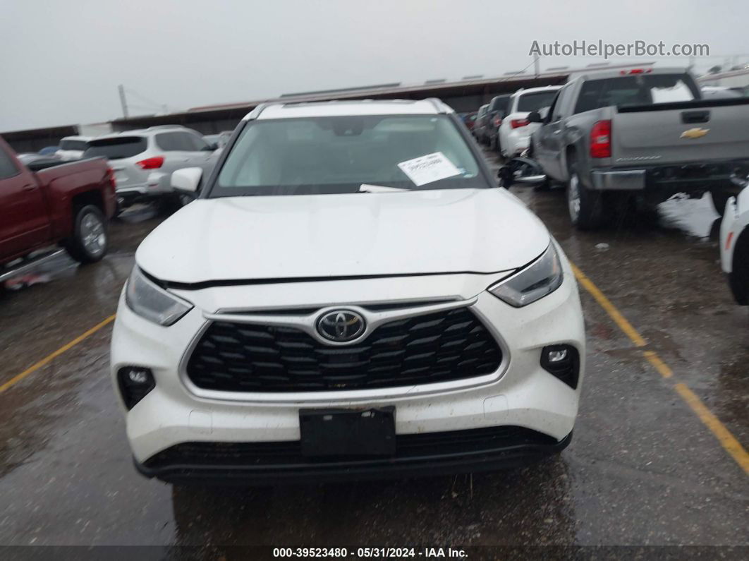 2021 Toyota Highlander Xle White vin: 5TDGZRAHXMS040697