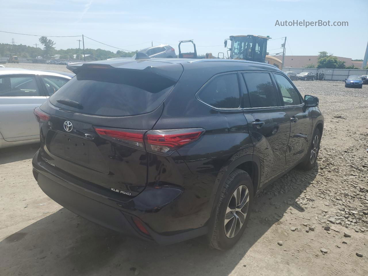 2021 Toyota Highlander Xle Black vin: 5TDGZRBH0MS057541