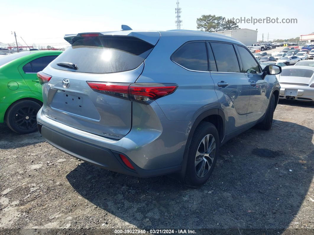 2021 Toyota Highlander Xle Синий vin: 5TDGZRBH1MS099104