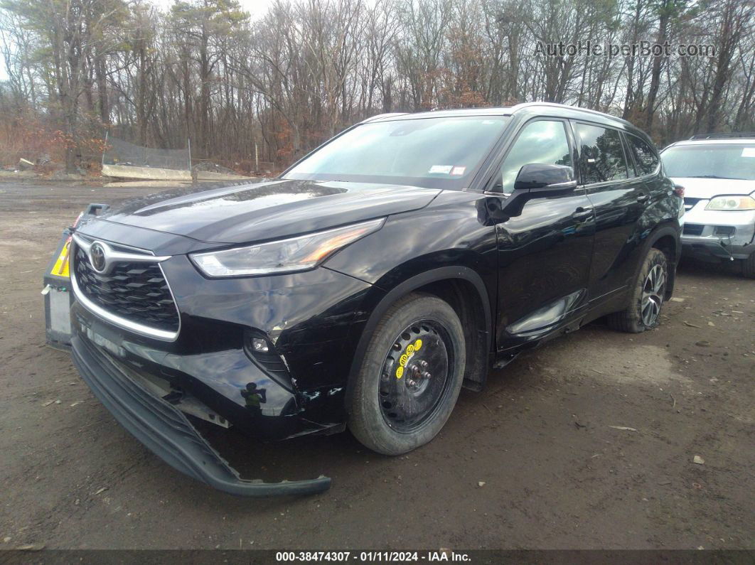 2021 Toyota Highlander Xle Black vin: 5TDGZRBH1MS120842