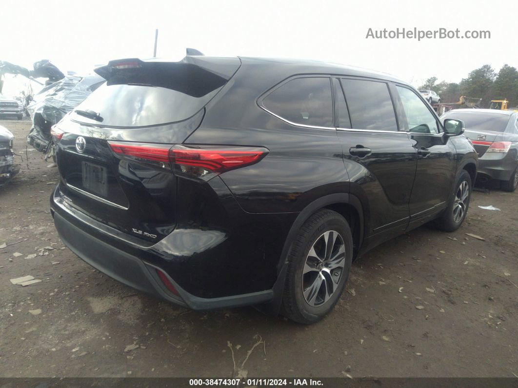 2021 Toyota Highlander Xle Black vin: 5TDGZRBH1MS120842