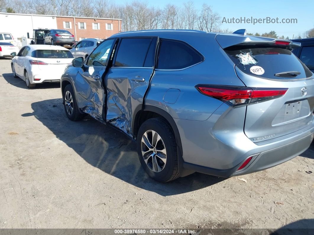 2021 Toyota Highlander Xle Blue vin: 5TDGZRBH2MS157902