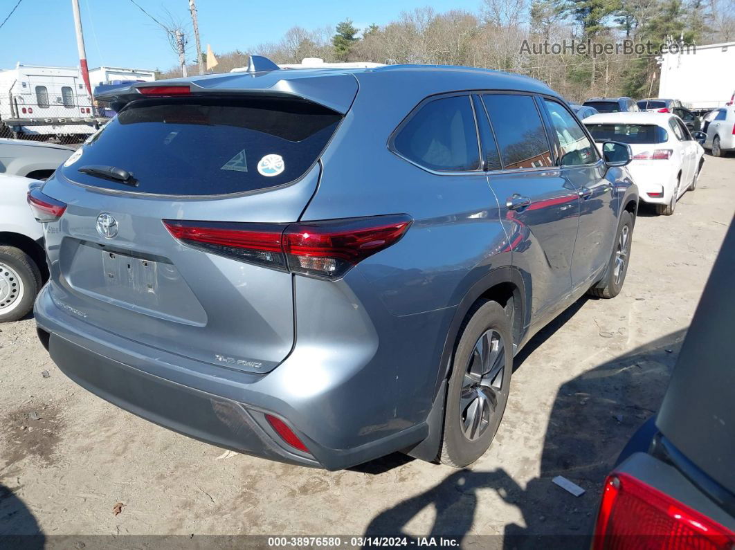 2021 Toyota Highlander Xle Blue vin: 5TDGZRBH2MS157902