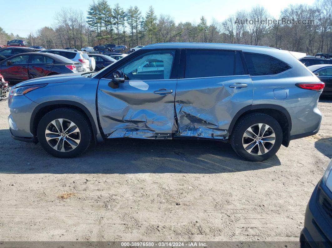 2021 Toyota Highlander Xle Blue vin: 5TDGZRBH2MS157902