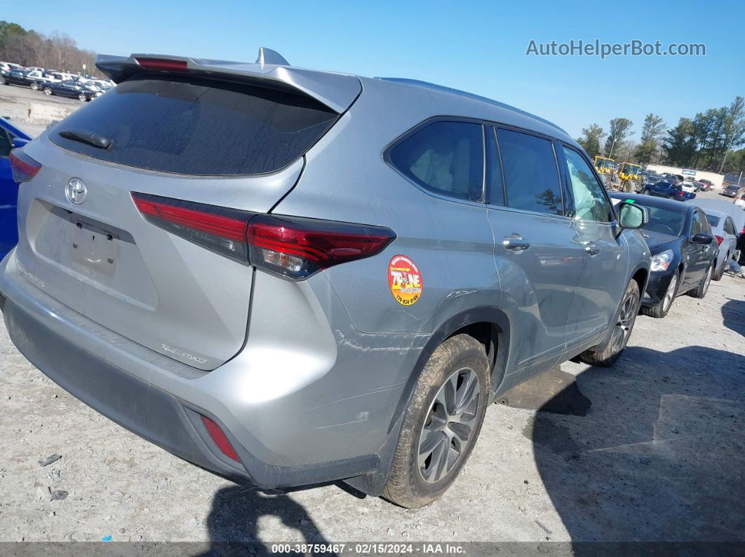 2021 Toyota Highlander Xle Silver vin: 5TDGZRBH5MS537526