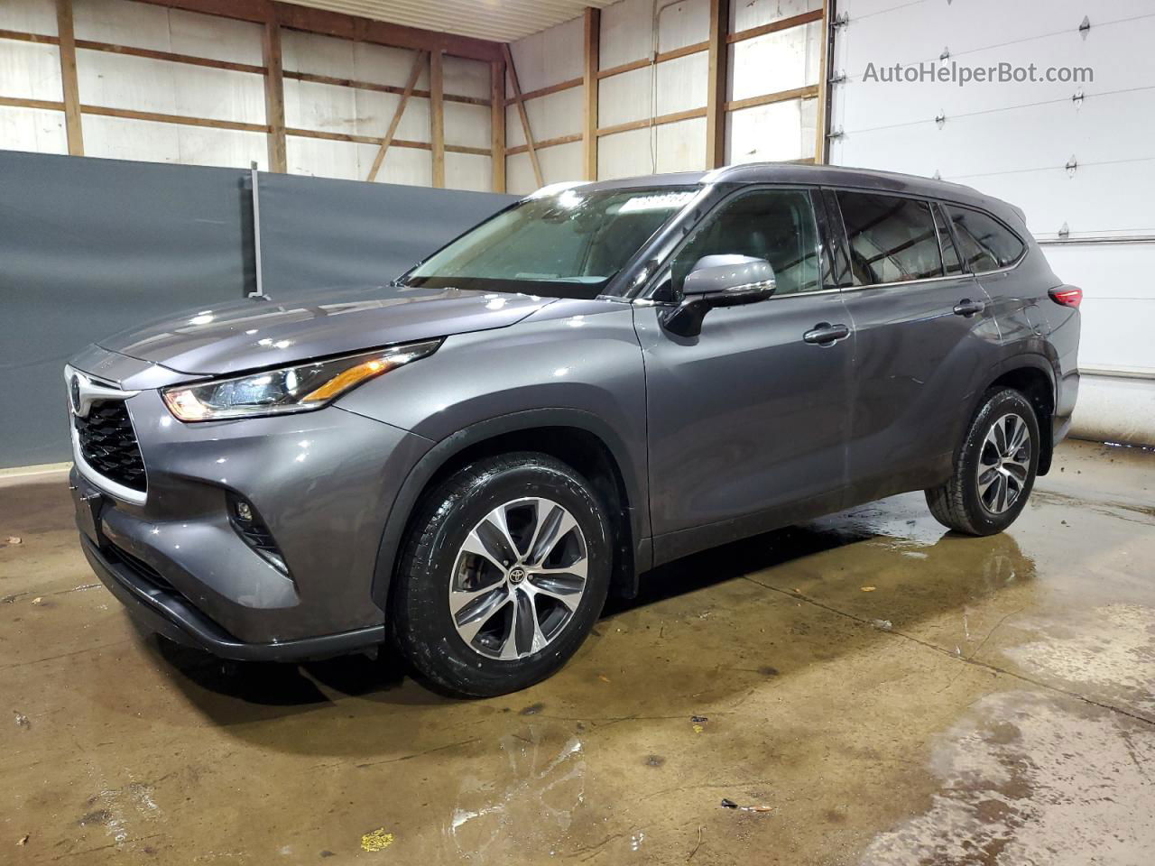 2021 Toyota Highlander Xle Gray vin: 5TDGZRBH5MS548977