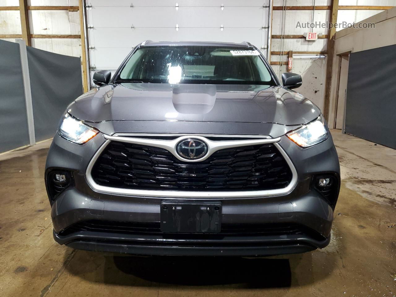 2021 Toyota Highlander Xle Gray vin: 5TDGZRBH5MS548977