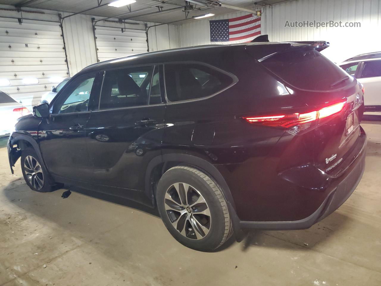 2021 Toyota Highlander Xle Black vin: 5TDGZRBH6MS063067