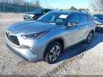 2021 Toyota Highlander Xle Blue vin: 5TDGZRBH6MS083738