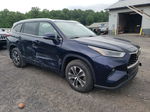 2021 Toyota Highlander Xle Синий vin: 5TDGZRBH6MS128645