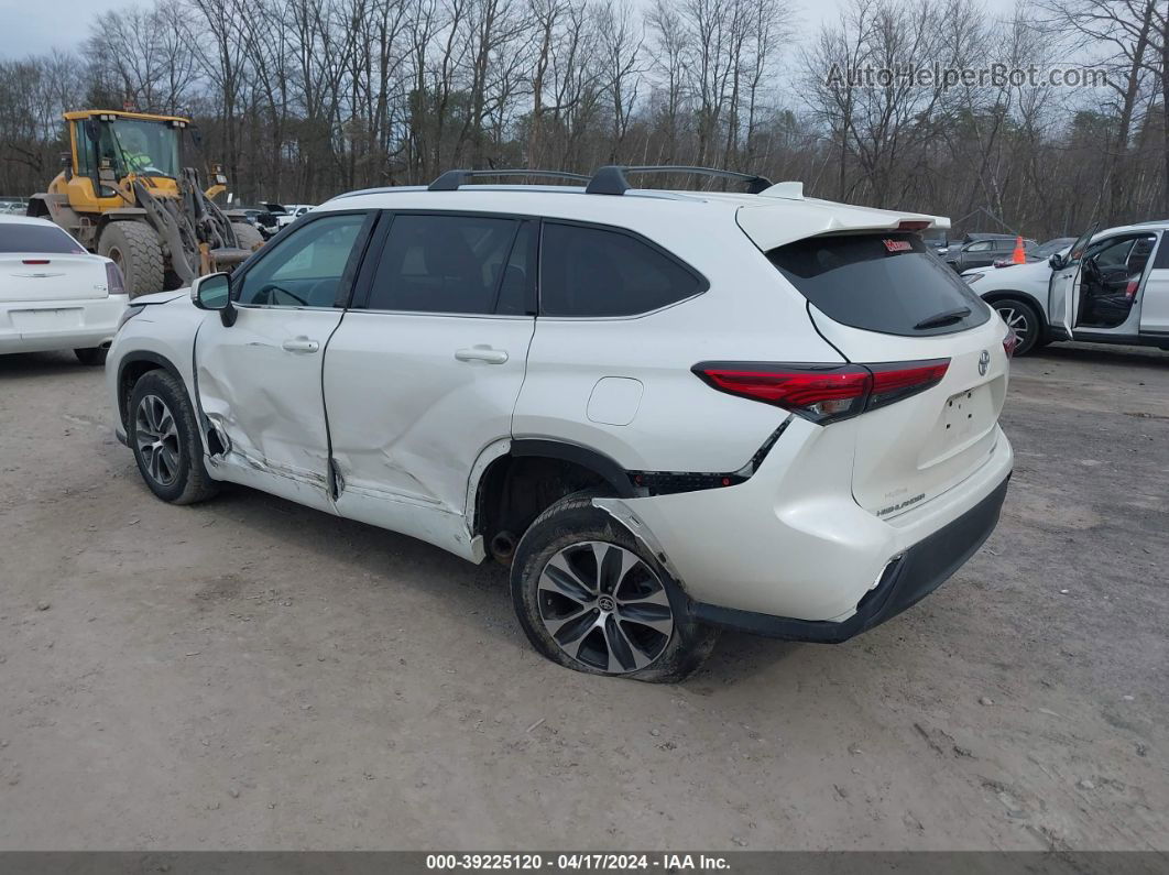 2021 Toyota Highlander Xle White vin: 5TDGZRBH7MS086728