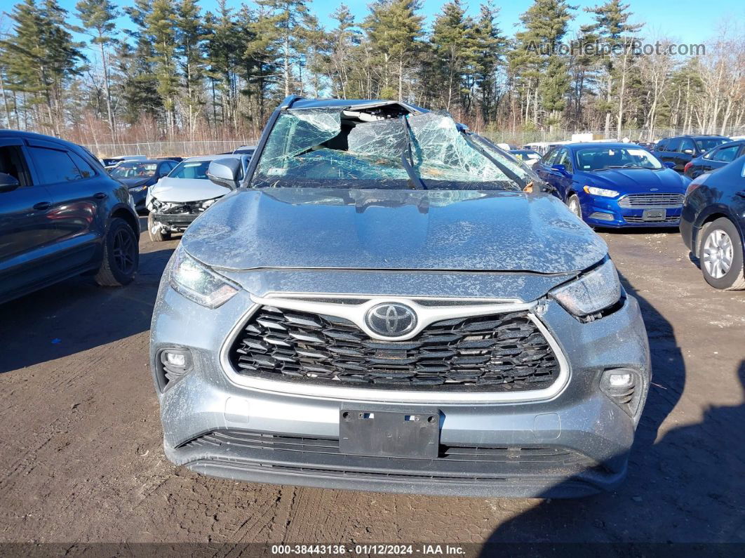 2021 Toyota Highlander Xle Blue vin: 5TDGZRBH9MS093857