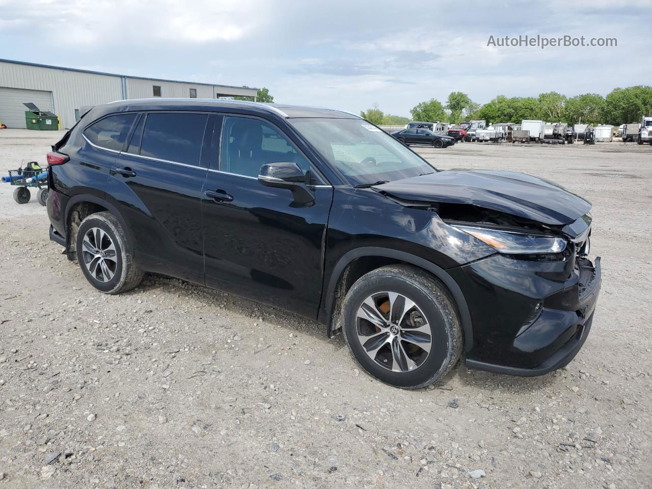 2021 Toyota Highlander Xle Black vin: 5TDGZRBHXMS073889