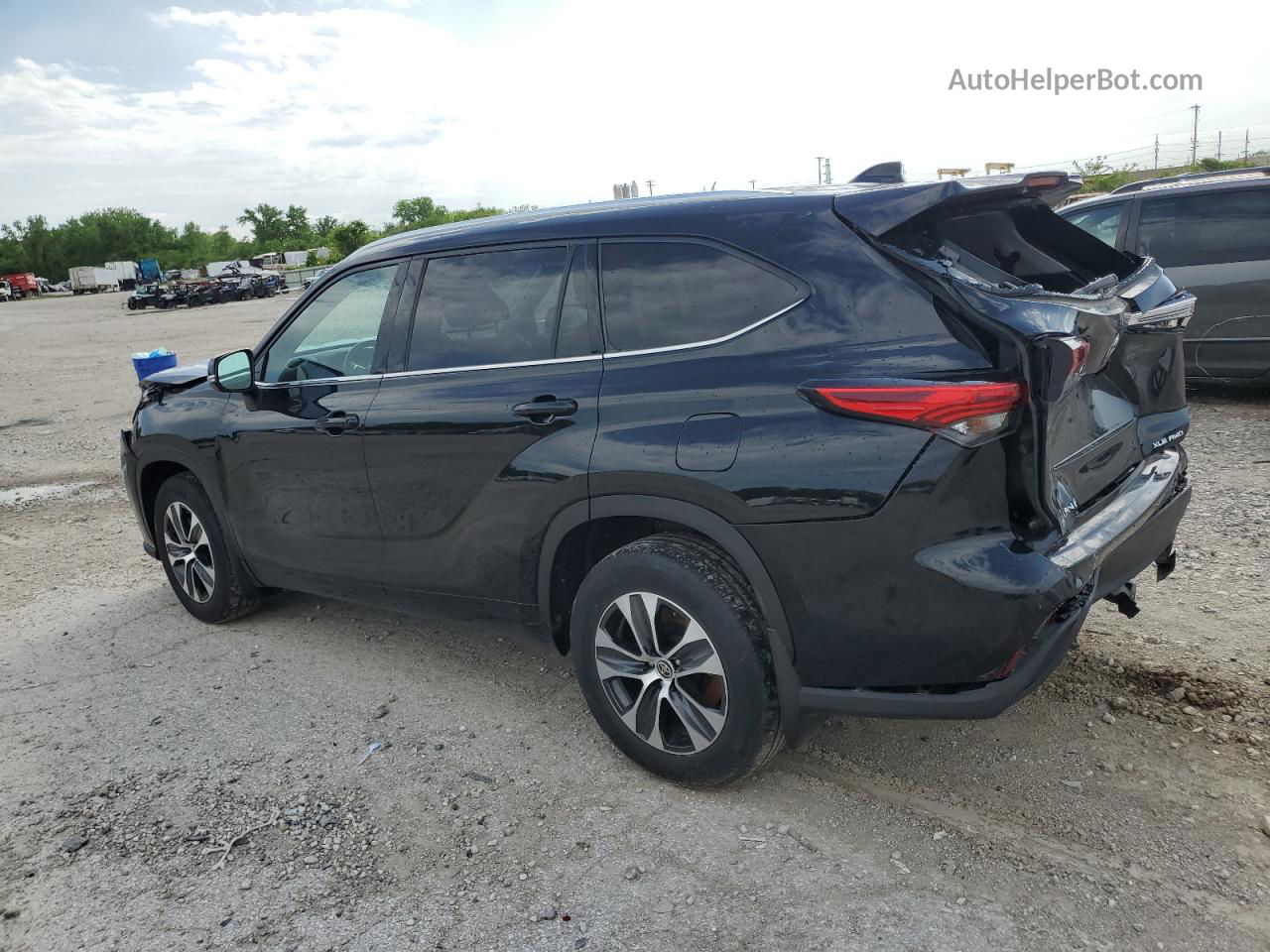 2021 Toyota Highlander Xle Black vin: 5TDGZRBHXMS073889