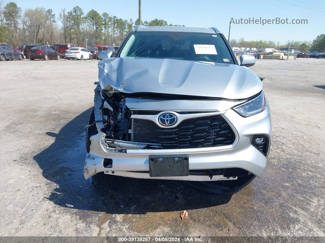 2021 Toyota Highlander Xle Silver vin: 5TDGZRBHXMS146890