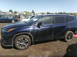 2021 Toyota Highlander Hybrid Xle Blue vin: 5TDHBRCH0MS050743