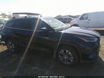 2021 Toyota Highlander Hybrid Xle Blue vin: 5TDHBRCH0MS050743