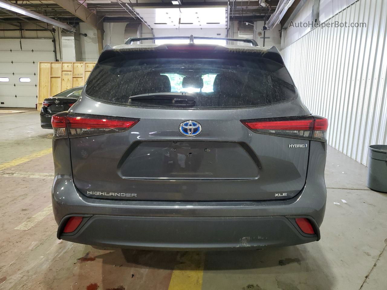 2021 Toyota Highlander Hybrid Xle Charcoal vin: 5TDHBRCH2MS522487