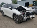 2021 Toyota Highlander Hybrid Xle White vin: 5TDHBRCH6MS522153