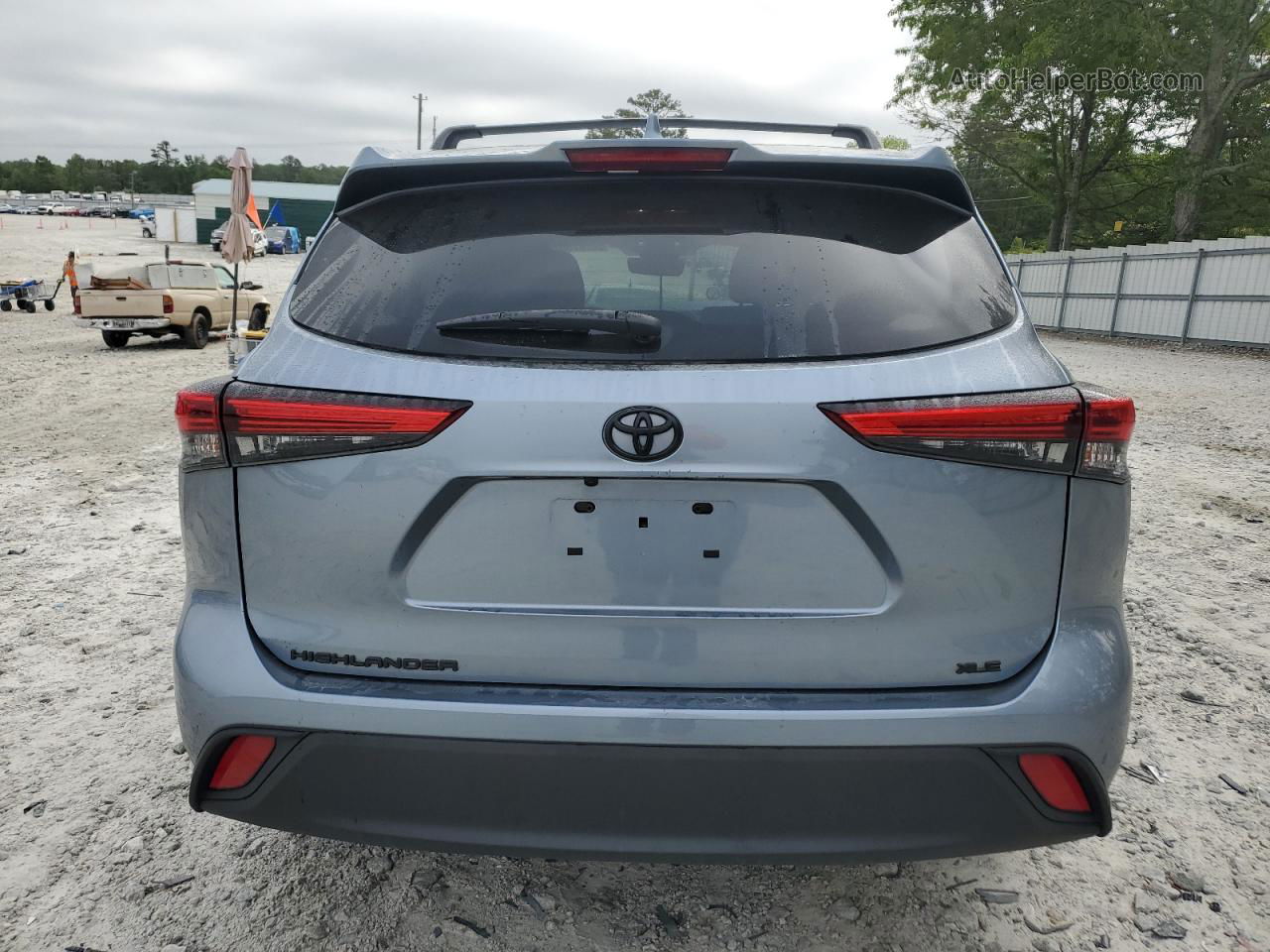 2021 Toyota Highlander Xle Blue vin: 5TDHZRAH0MS076578