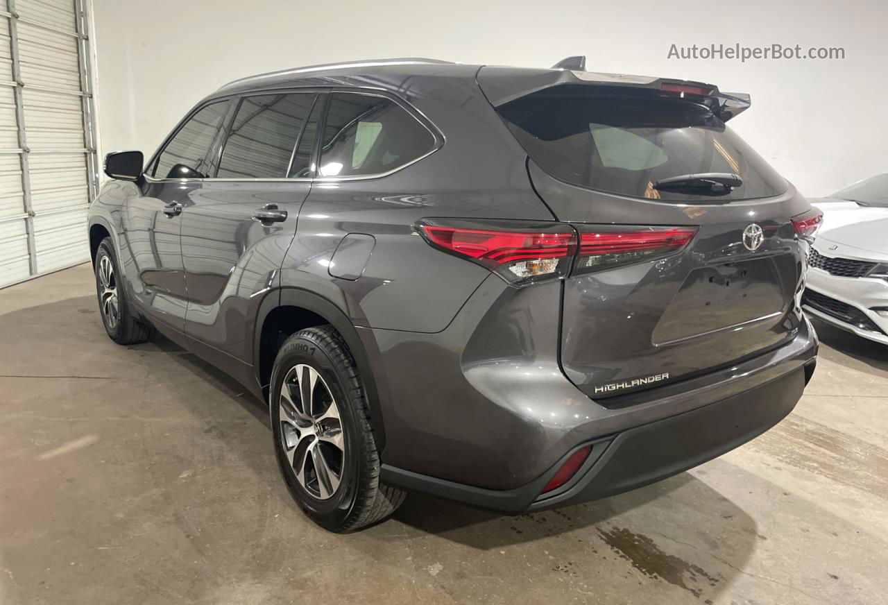 2021 Toyota Highlander Xle Gray vin: 5TDHZRAH2MS062360