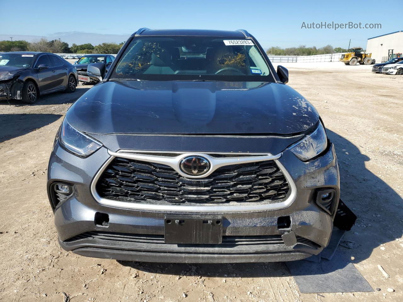 2021 Toyota Highlander Xle Gray vin: 5TDHZRAH4MS515104