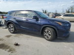 2021 Toyota Highlander Xle Blue vin: 5TDHZRAH5MS524409