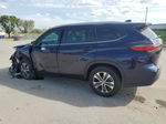 2021 Toyota Highlander Xle Blue vin: 5TDHZRAH5MS524409