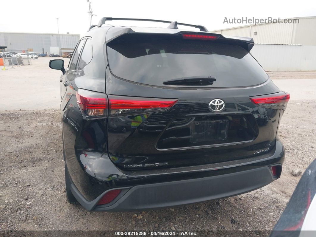 2021 Toyota Highlander Xle Черный vin: 5TDHZRBH0MS530505