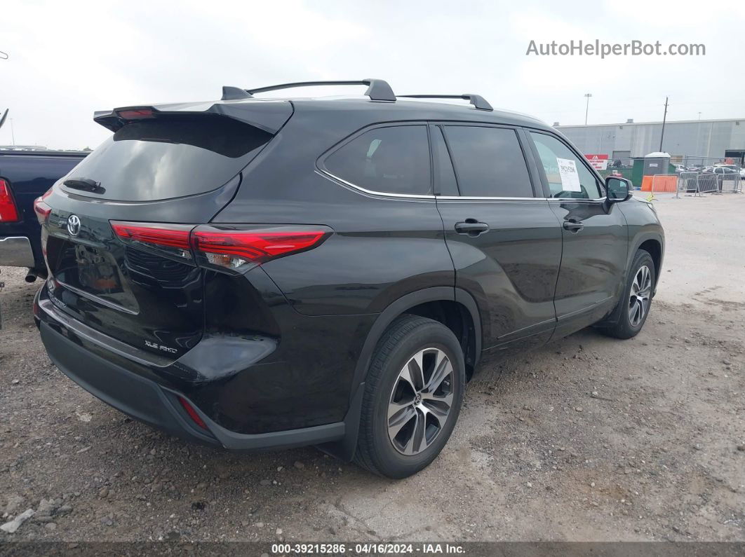 2021 Toyota Highlander Xle Черный vin: 5TDHZRBH0MS530505