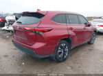 2021 Toyota Highlander Xle Red vin: 5TDHZRBH8MS124410