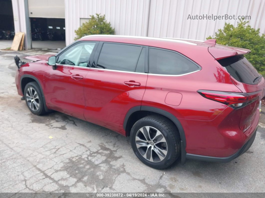 2021 Toyota Highlander Xle Red vin: 5TDHZRBHXMS083553