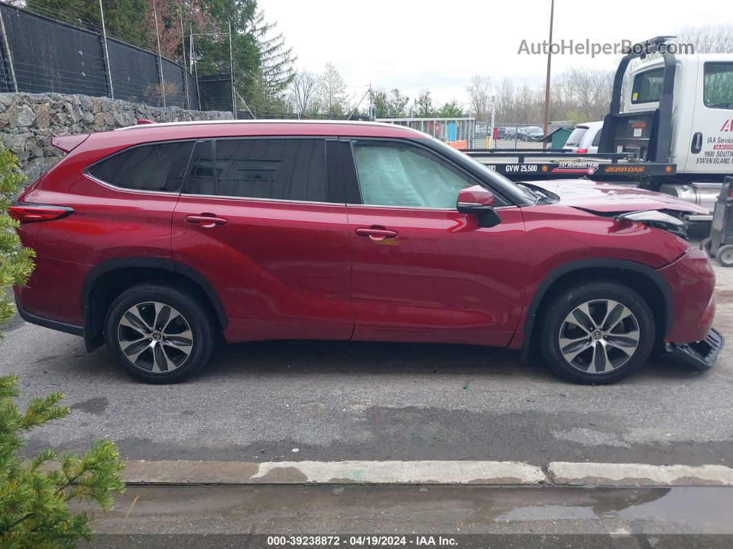 2021 Toyota Highlander Xle Red vin: 5TDHZRBHXMS083553