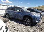 2019 Toyota Highlander Hybrid Blue vin: 5TDJGRFH4KS058288