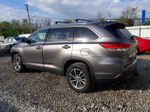 2019 Toyota Highlander Hybrid Серый vin: 5TDJGRFH4KS065872